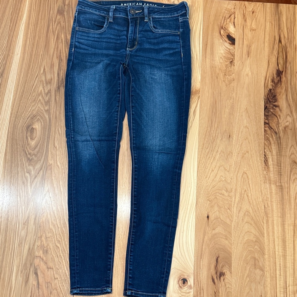 American Eagle Outfitters Women's Deep Indigo Skinny Jeans